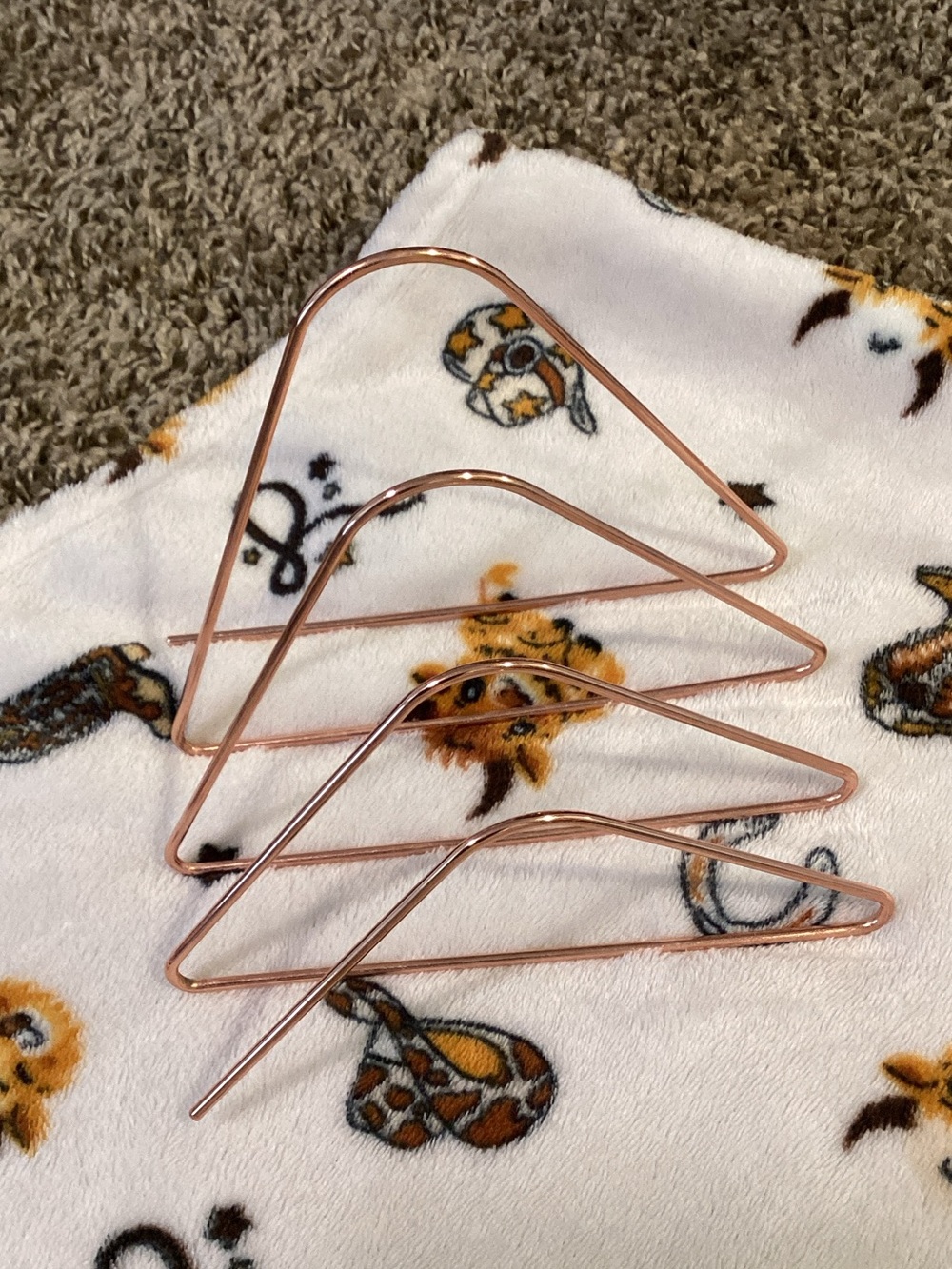 Rose Gold Metal Triangle Napkin Holders - Home Accents